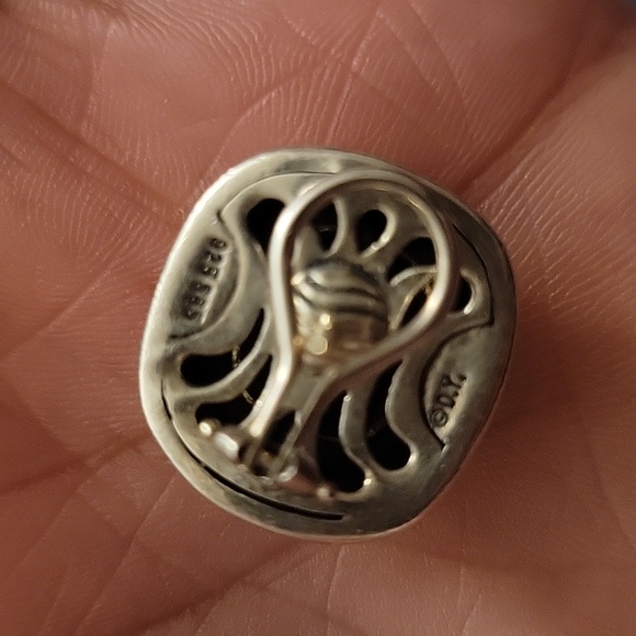 David Yurman 14k silver onyx earing Traded With Goose - Picture 3 of 9